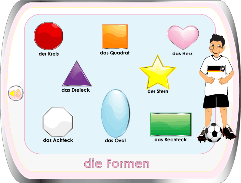 learn shapes in german