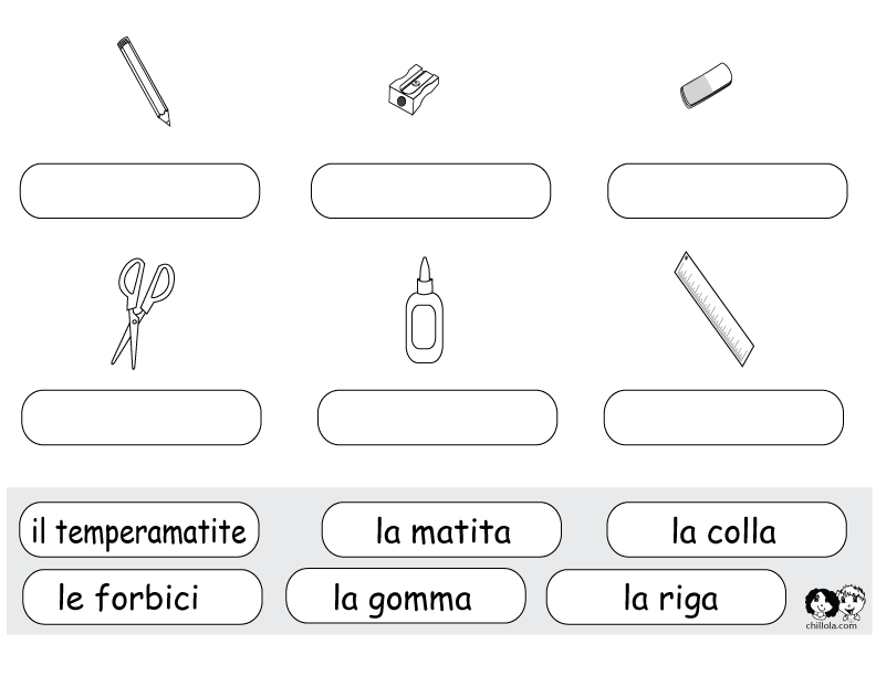 school worksheets italian