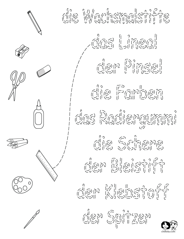 school worksheets german