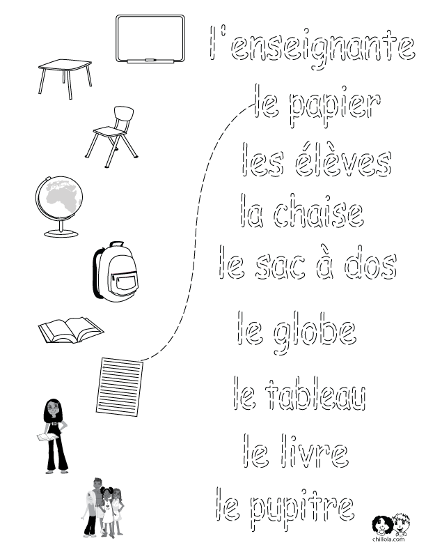 worksheets school french